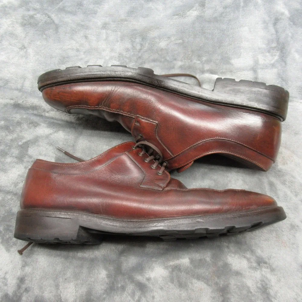 Salvatore Ferragamo Dress‎ Shoes Men 7 US 41 EU Brown Leather Lace-Up Italy Made